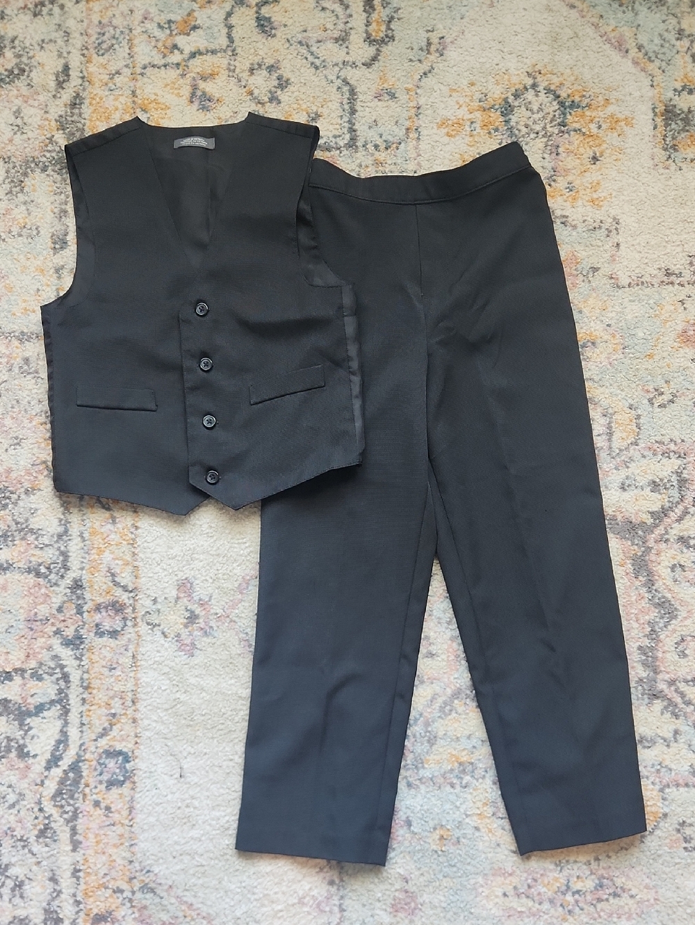Boys Van Heusen Black Vest And Pants